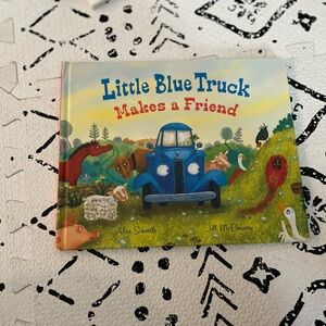 Little Blue Truck Makes a Friend Book, like new EUC